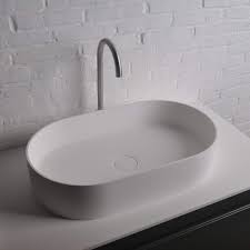 ideavit thin oval solid surface vessel