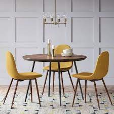 Mustard yellow combines with teal to make this room feel sumptuous and rich. 2pc Copley Upholstered Dining Chair Mustard Project 62 Dining Chairs Green Dining Chairs Yellow Dining Chairs