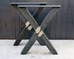 Industrial X Shape Metal Table Legs 4x4 Etsy In 2020 Table Legs Metal Table Legs Metal Table