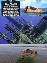 The atlantus lies 150 feet off the coastline of cape may, new jersey in 20 feet of water in delaware bay. U S S Atlantus A Sunken Concrete Ship Visible From The Shore In Cape May New Jersey Submechanophobia