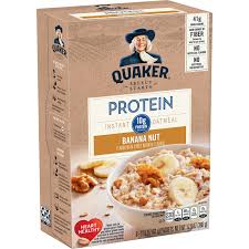 There are 150 calories in 1/2 cup dry (40 g) of quaker old fashioned oats.: Quaker Select Starts Protein Banana Nut Instant Oatmeal Shop Oatmeal Hot Cereal At H E B