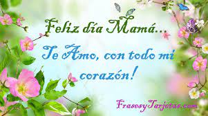 Lidna tarjeta para saludar a tu mamá. Tarjeta Para Compartir El Dia De La Madre Feliz Dia Mama