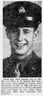 Sgt Jack T. Snead (1922-1944)