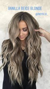 Indy Blue Vanilla Beige Blonde Hair Color Hairstyles Beachy Waves Indyblue Hairby Chrissy Beige Hair Beige Blonde Hair Beige Hair Color