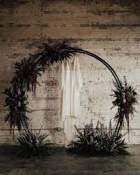 Moody Industrial Wedding In Deep Ellum Dallas Dark Wedding Theme Wedding Arch Industrial Wedding