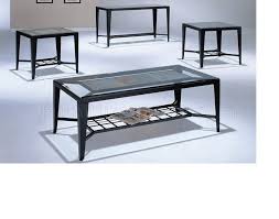 Barbieri 3 piece coffee table set. Black Finish Modern 3 Pc Coffee Table Set W Optional Sofa Table
