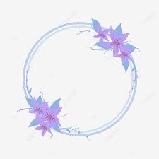 Purple Flower Garland Border Round Garland Purple Flower Border Png Transparent Clipart Image And Psd File For Free Download In 2020 Purple Flowers Flower Border Png Flower Border
