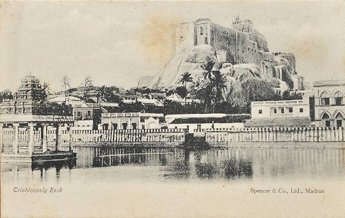 Rock Fort & Town Trichinopoly, 2 Old Postcards 1900 - Past-India