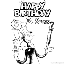 Home birthday by theme dr. Happy Birthday Dr Seuss Coloring Pages Printable Xcolorings Com