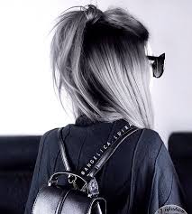 Black And Silver Ombre Grey Hairstyle Black To Silver Ombre Hair Color Long Black Wig