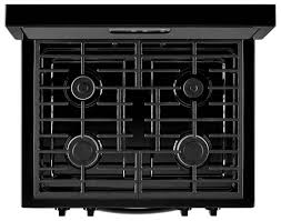 If the lock will not engage and keeps locking and unlocking then turn the power off, slide the stove out to obtain access to its back. Black Whirlpool 5 1 Cu Ft Freestanding 4 Burner Gas Stove Wfg320m0bb Whirlpool