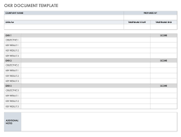 Very clean and easy to read. Download Free Okr Templates Smartsheet