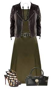 Green Dress Leather Jacket Leather Jacket Dress Clothes Design Green Dress