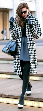 Black And White Coat Black And White Houndstooth Coat Houndstooth Outfit Houndstooth Coat Houndstooth Jacket