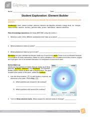 Access free student exploration element builder gizmo answer key. Lab Gizmos Element Builder Activity A 1 Docx Name Date Student Exploration Element Builder Directions Follow The Instructions To Go Through The Course Hero