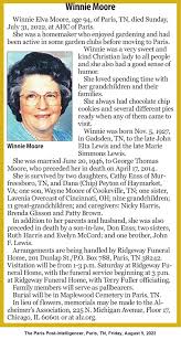 Winnie Elva Lewis Moore (1927-2022)