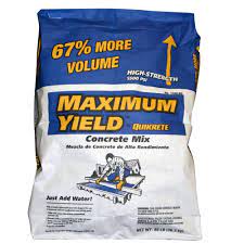 What do i do if my concrete is too wet? Quikrete 80 Lb Maximum Yield Concrete Mix 110080 The Home Depot