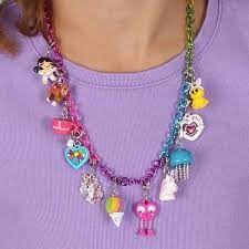 Rainbow Chain Necklace In 2021 Custom Charm Bracelet Girl Charm Necklace