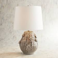 Blooming Ceramic Small Gray Table Lamp Grey Table Lamps Table Lamp Bedside Lamp