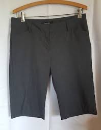 Details About Daisy Fuentes Moda Size 8 Bermuda Walking Shorts Gray