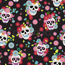 Check spelling or type a new query. Day Of The Dead Skull With Floral Stock Vector Colourbox