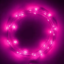 Glowcity Led String Lights Wire Lights Indoor String Lights Mini Rope Lights 1 5 Meter 4 92 Ft Pink Walmart Com Walmart Com