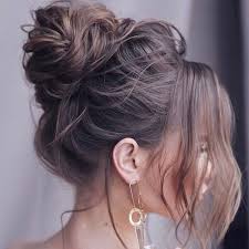 Messy High Bun For Special Occasions Updos High Bun Hairstyles Bun Hairstyles Easy Messy Bun