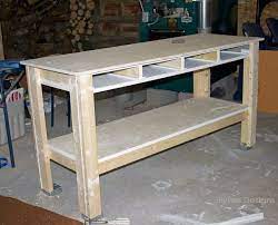 This is full of amazing ideas for how to organize a craft room or creative work space using thrifty and cute storage ideas and a step by step process. Craft Room Workbench Craft Room Ideas On A Budget Craft Room Desk Craft Table