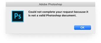 Error Not A Valid Photoshop Document