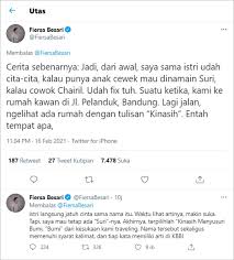 Arti dari dua kata ini adalah aku cinta kamu. Nama Anaknya Jadi Trending Twitter Fiersa Besari Beber Cerita Unik Ini