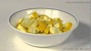 Slice the zucchini in half lengthwise. Lg Mc 2841sps Convection Microwave Oven How To Make Zucchini Quiche Youtube