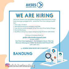 Part time di bandung cari di antara 19.800+ lowongan kerja terbaru pekerjaan penuh waktu, sementara dan paruh waktu langganan informasi lowongan kerja cepat & gratis pemberi kerja terbaik di bandung kerja: Lowongan Kerja Akses Education Center Sebagai Pengajar Part Time Tutor Bandung Mei 2019 Info Loker Bandung 2021