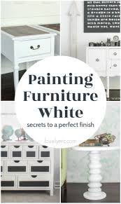 Wood furniture refurbishing is the most accessible trade and, in some cases, it doesn't take more than a bit of sanding and a lick of paint to get old furniture items ready for market. Painting Furniture White Secrets To The Perfect Finish Lovely Etc