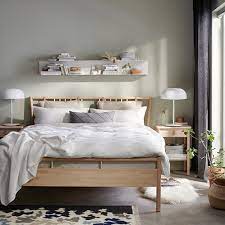 bjorksnas 雙人床框 樺木 附luroy床底板條 ikea 台灣 bed frame bed slats murphy bed plans