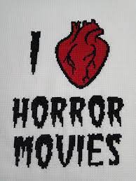 7.71 inches wide by 10.86 inches high with border: Fo This Is My Second Horror Movies Related Cross Stitch And Something Tells Me It Won T Be The Last Crossstitch