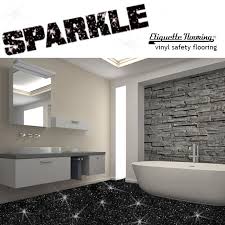 Black Sparkle Safety Flooring Bathroom Floor Vinyl Lino Sparkly Glitter Wetroom In Home Furniture Diy Diy Wohnung Badezimmer Badezimmer Fussboden Badezimmer