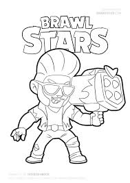El primo throws a flurry of punches at his enemies. Beautiful Brawl Star Coloring Pages Anyoneforanyateam