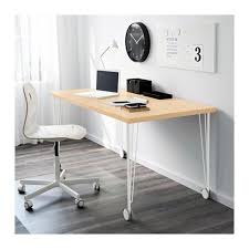 A standard, white ikea desk was transformed using gold spray paint on the desk legs and gold drawer pull handles. Krille Leg With Caster White 27 1 2 Ikea Caisson A Tiroirs Ikea Decor De Bureau A Domicile
