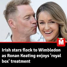 Ronan Keating's wife Storm has said she was "honoured" to sit in the royal  box at Wimbledon as a host of Irish stars flocked to the tennis tournament  Full story below
