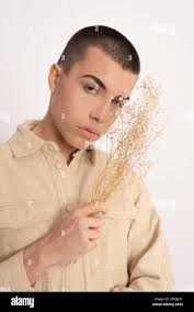 Vertical queer male hi-res stock photography and images