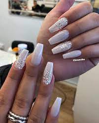 Beautiful Nails On Instagram Love This Glamandglitsnails Stripped Christmasnails Christmasnailar White Acrylic Nails Bride Nails Christmas Nails Acrylic