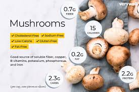 mushroom nutrition facts calories carbs and benefits