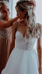 Wedding Dress Idea Wedding Dresses With Straps Spaghetti Strap Wedding Dress Short Lace Wedding Dress