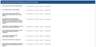 Dass depression anxiety stress scale atau dass ialah ujian saringan bertulis untuk mengenal pasti tahap kemurungan, kerisauan dan stress seseorang. Aku Ada Depression Ke Buat Online Test Ni Boleh Detect Tahap Depression Korang