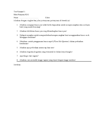 Ferrule nut wrench/flare nut spanner mempunyai bentuk yang serupa dengan standard box endwrench, spesialuntuk slot di serpihan ujung dan. Test Formatif 1 Pdo