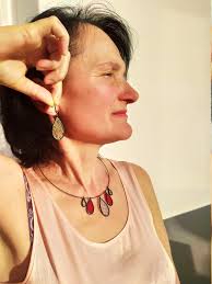 Iridescent Drop Jewelry Set Tiffany Stained Glass Jewelry Bride's Friend  Jewelry, Dainty Jewells Set, Charm Necklace, Festival Jewelry Set