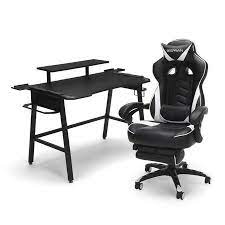 Shop for gaming desk & chair set. Respawn Gaming Chair Rsp 100 And Gaming Desk Rsp 1010 Bundle Esports Gaming Battlestation White Gray Walmart Com Gaming Chair Gaming Desk Chair