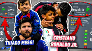 Famous as the son of soccer star cristiano ronaldo, cristiano junior… Messi And Ronaldo Sons In Fifa 20 Career Mode Thiago Messi Ronaldo Jr Youtube