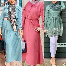 Do You Love Pastel Colors Hijab Fashion Fashion Long Sleeve Dress