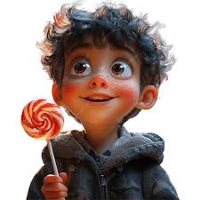 A Young Boy Holding Lollipop, Model, Person, Reaction PNG Transparent Image  and Clipart for Free Download
